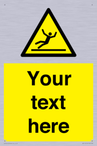 Custom Figure Slipping Sign